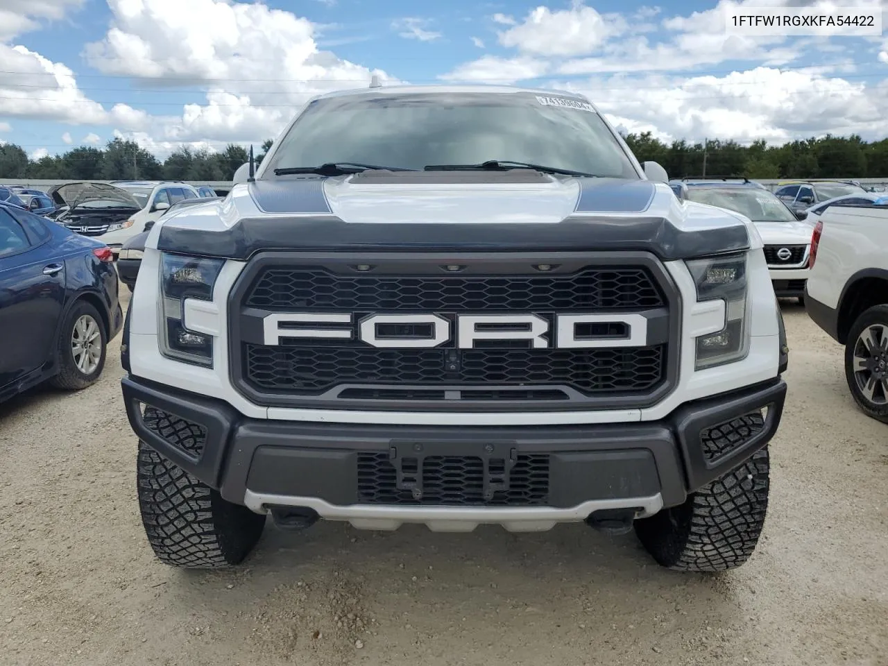 2019 Ford F150 Raptor VIN: 1FTFW1RGXKFA54422 Lot: 74139604