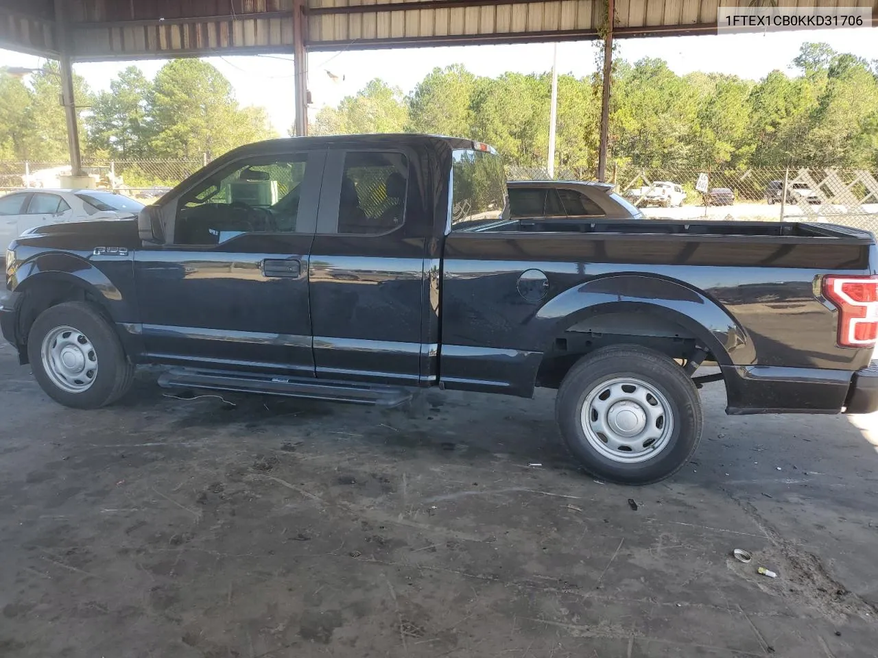 2019 Ford F150 Super Cab VIN: 1FTEX1CB0KKD31706 Lot: 74211434