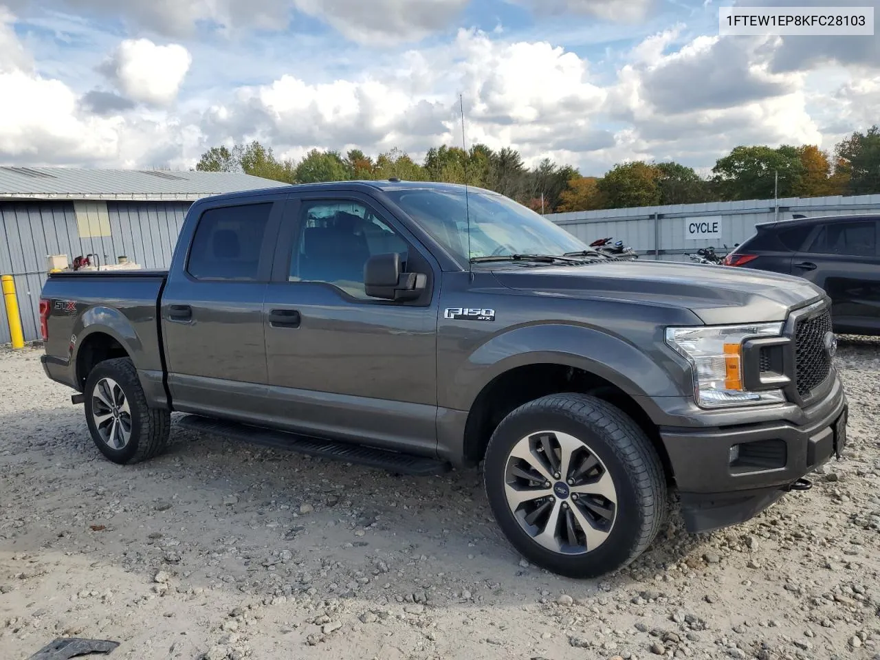 2019 Ford F150 Supercrew VIN: 1FTEW1EP8KFC28103 Lot: 74273564