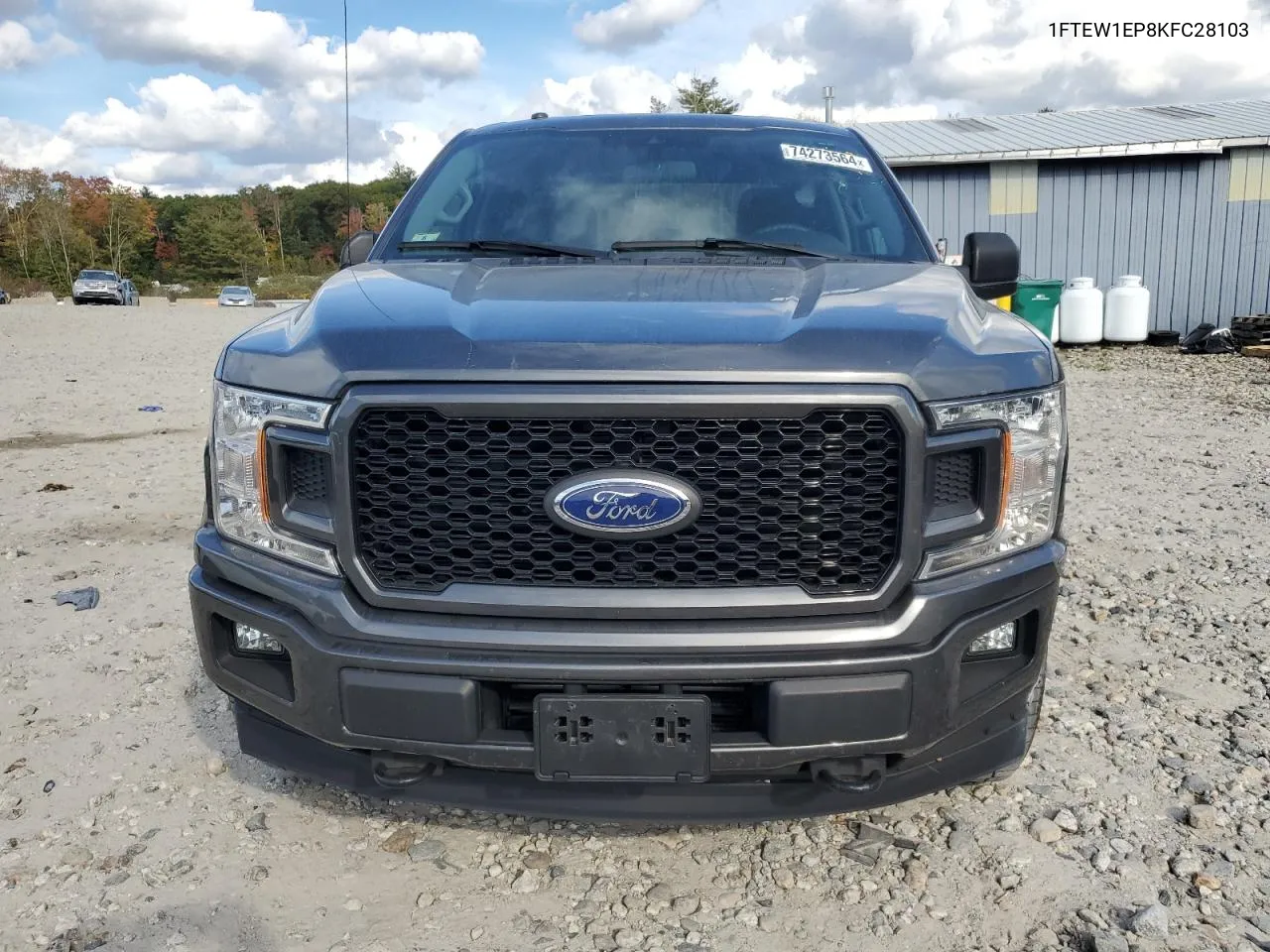 2019 Ford F150 Supercrew VIN: 1FTEW1EP8KFC28103 Lot: 74273564