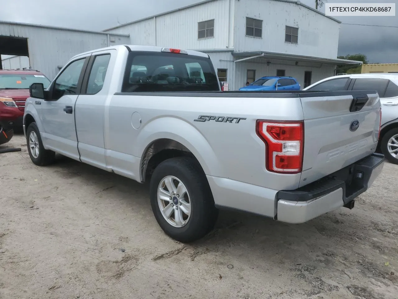 2019 Ford F150 Super Cab VIN: 1FTEX1CP4KKD68687 Lot: 74340054