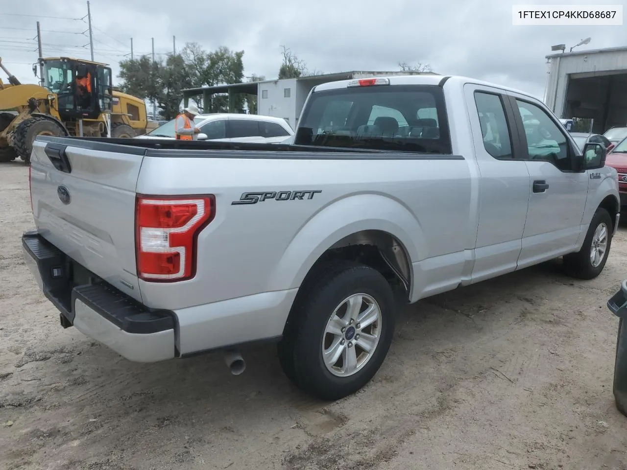 2019 Ford F150 Super Cab VIN: 1FTEX1CP4KKD68687 Lot: 74340054