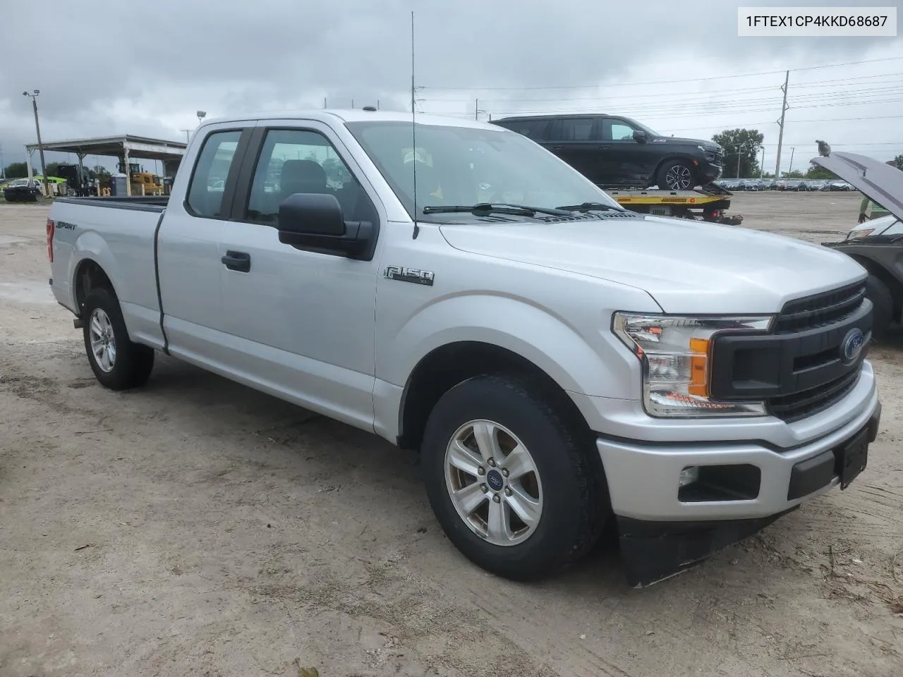 2019 Ford F150 Super Cab VIN: 1FTEX1CP4KKD68687 Lot: 74340054