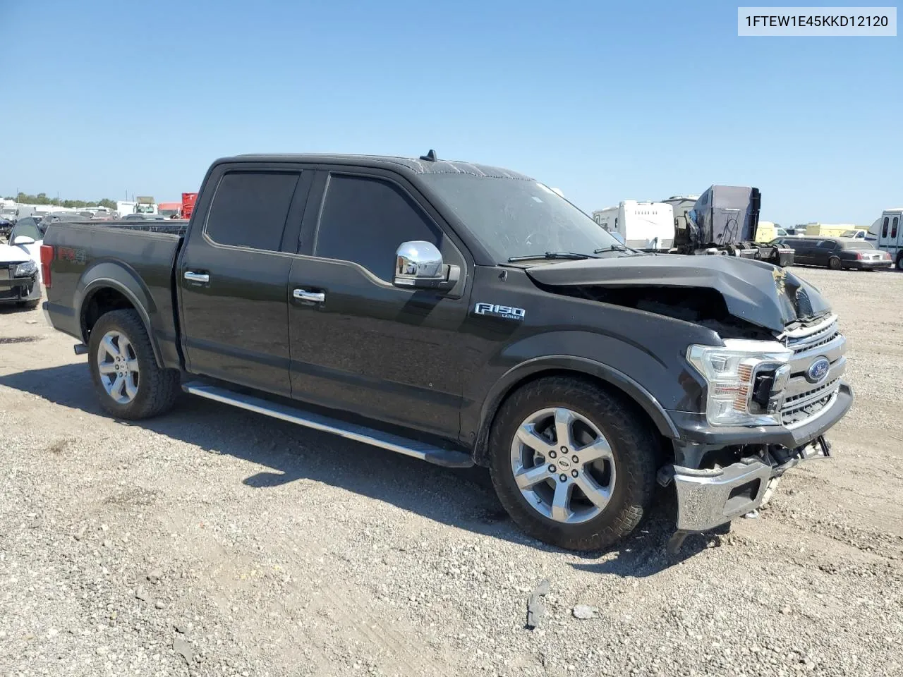 2019 Ford F150 Supercrew VIN: 1FTEW1E45KKD12120 Lot: 74350494