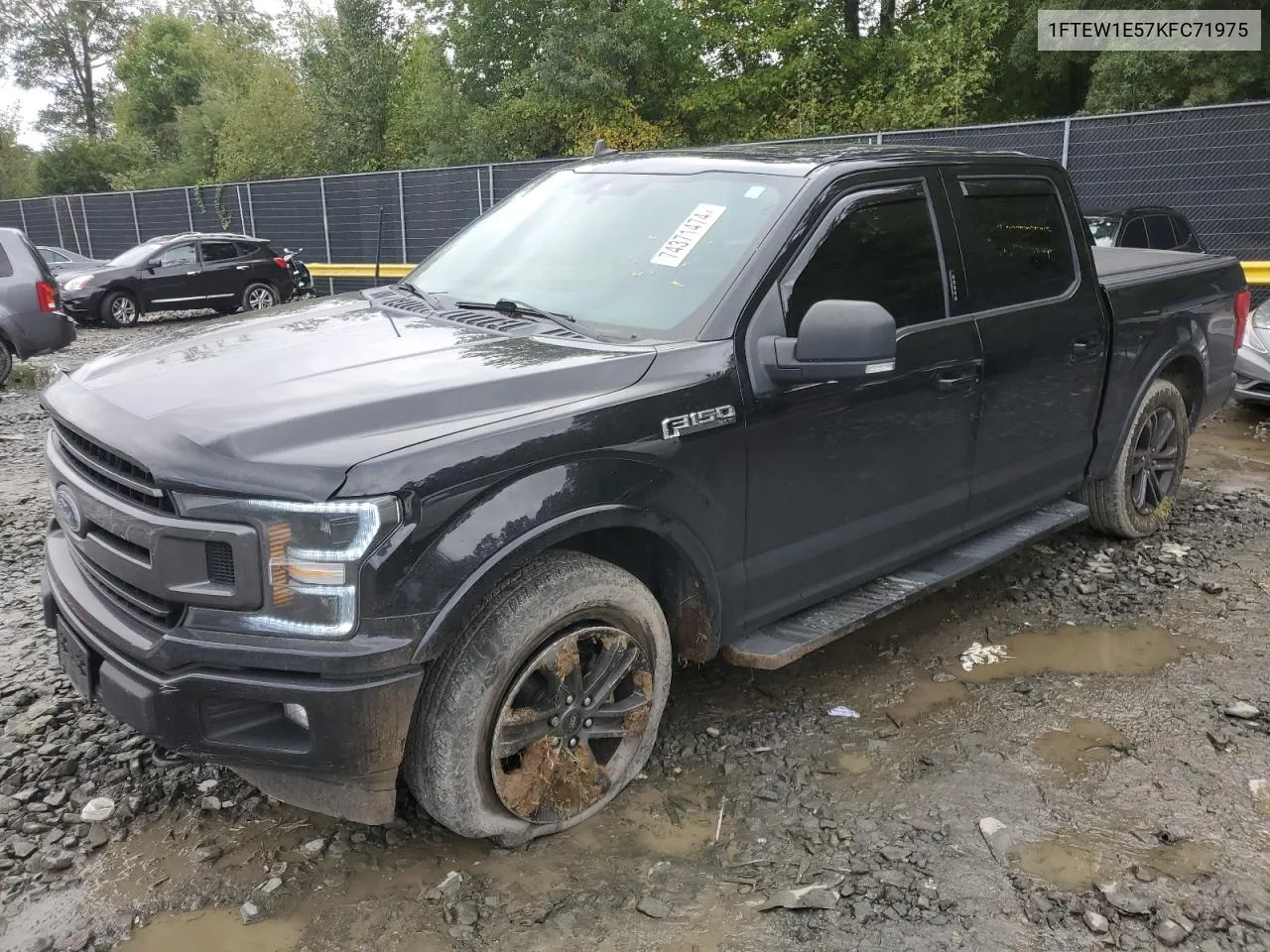 2019 Ford F150 Supercrew VIN: 1FTEW1E57KFC71975 Lot: 74371474