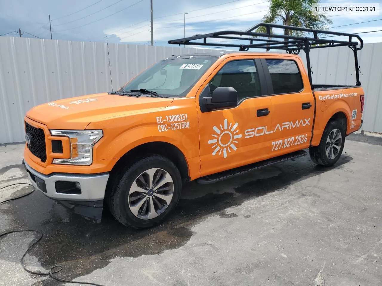 2019 Ford F150 Supercrew VIN: 1FTEW1CP1KFC03191 Lot: 74402534