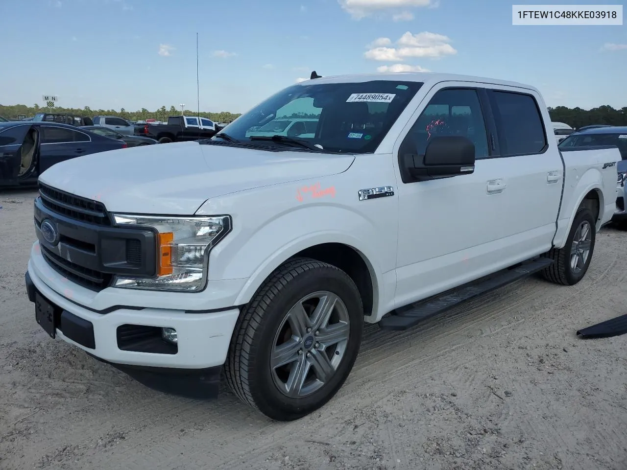 2019 Ford F150 Supercrew VIN: 1FTEW1C48KKE03918 Lot: 74489054