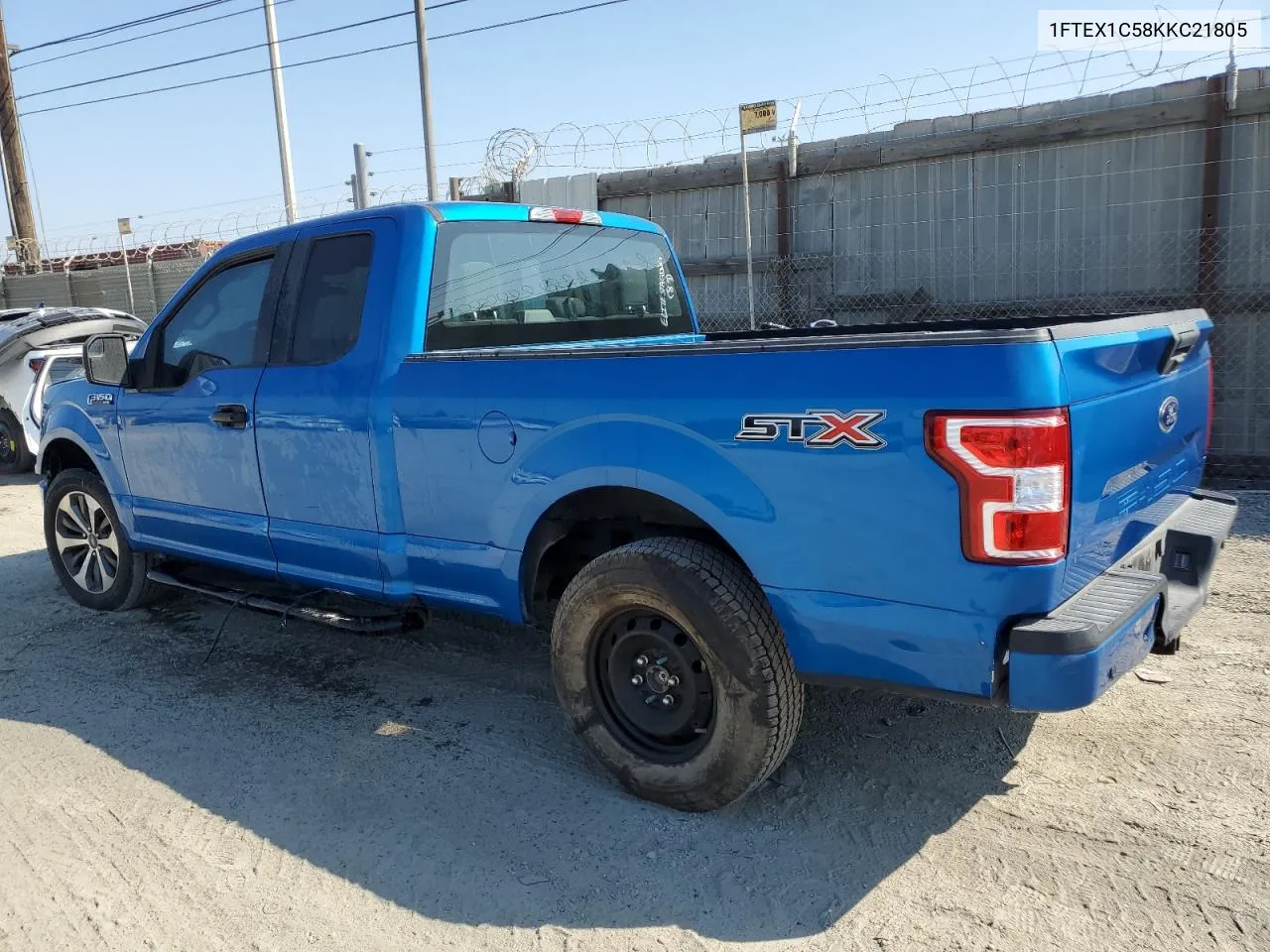 2019 Ford F150 Super Cab VIN: 1FTEX1C58KKC21805 Lot: 74495684