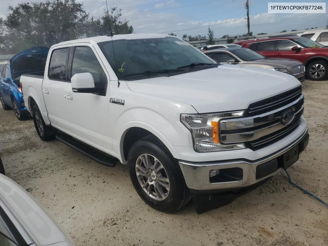 2019 Ford F150 Supercrew VIN: 1FTEW1CP0KFB77246 Lot: 74506304