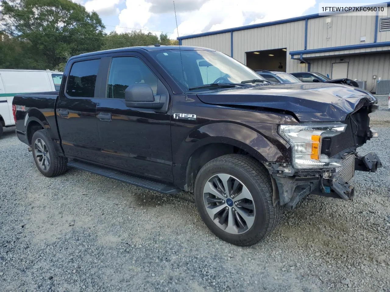 2019 Ford F150 Supercrew VIN: 1FTEW1CP7KFC96010 Lot: 74548954