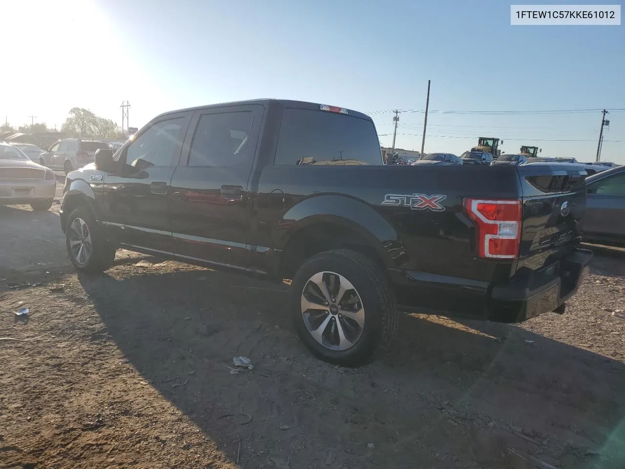 2019 Ford F150 Supercrew VIN: 1FTEW1C57KKE61012 Lot: 74584904