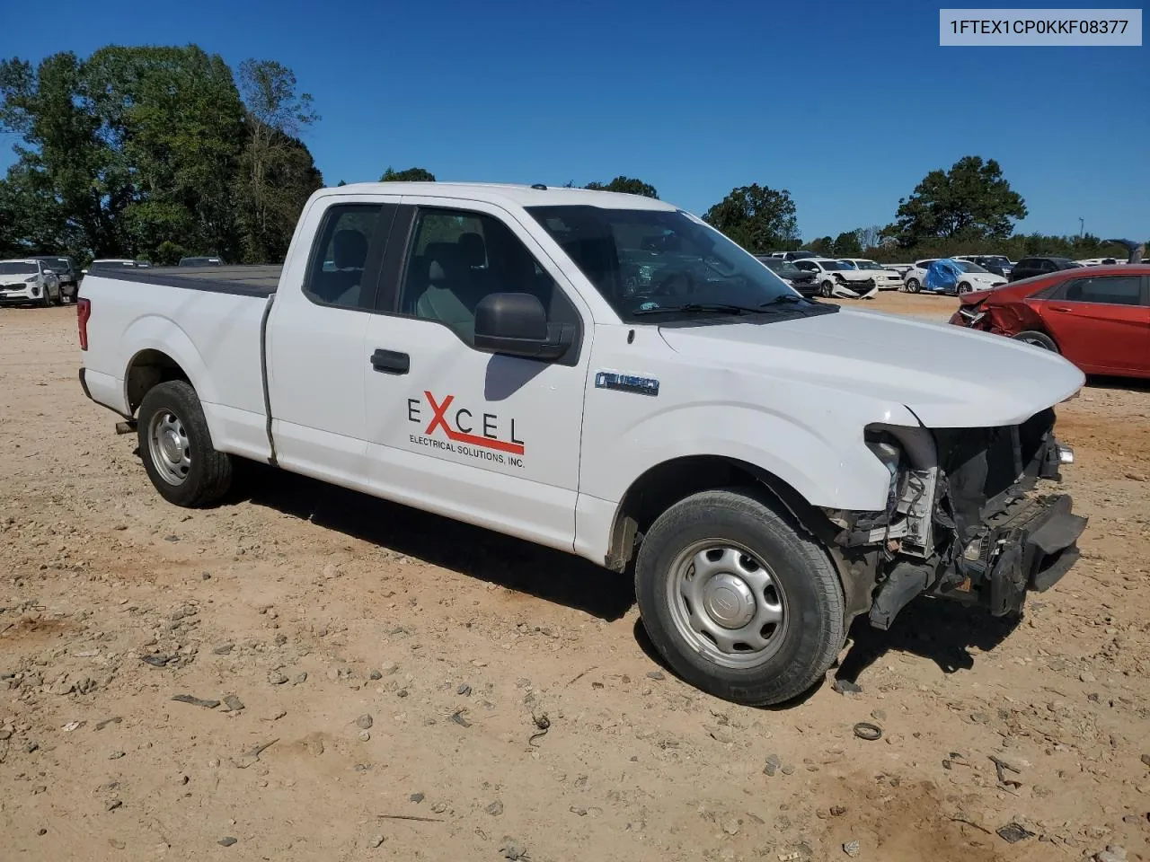 2019 Ford F150 Super Cab VIN: 1FTEX1CP0KKF08377 Lot: 74677164