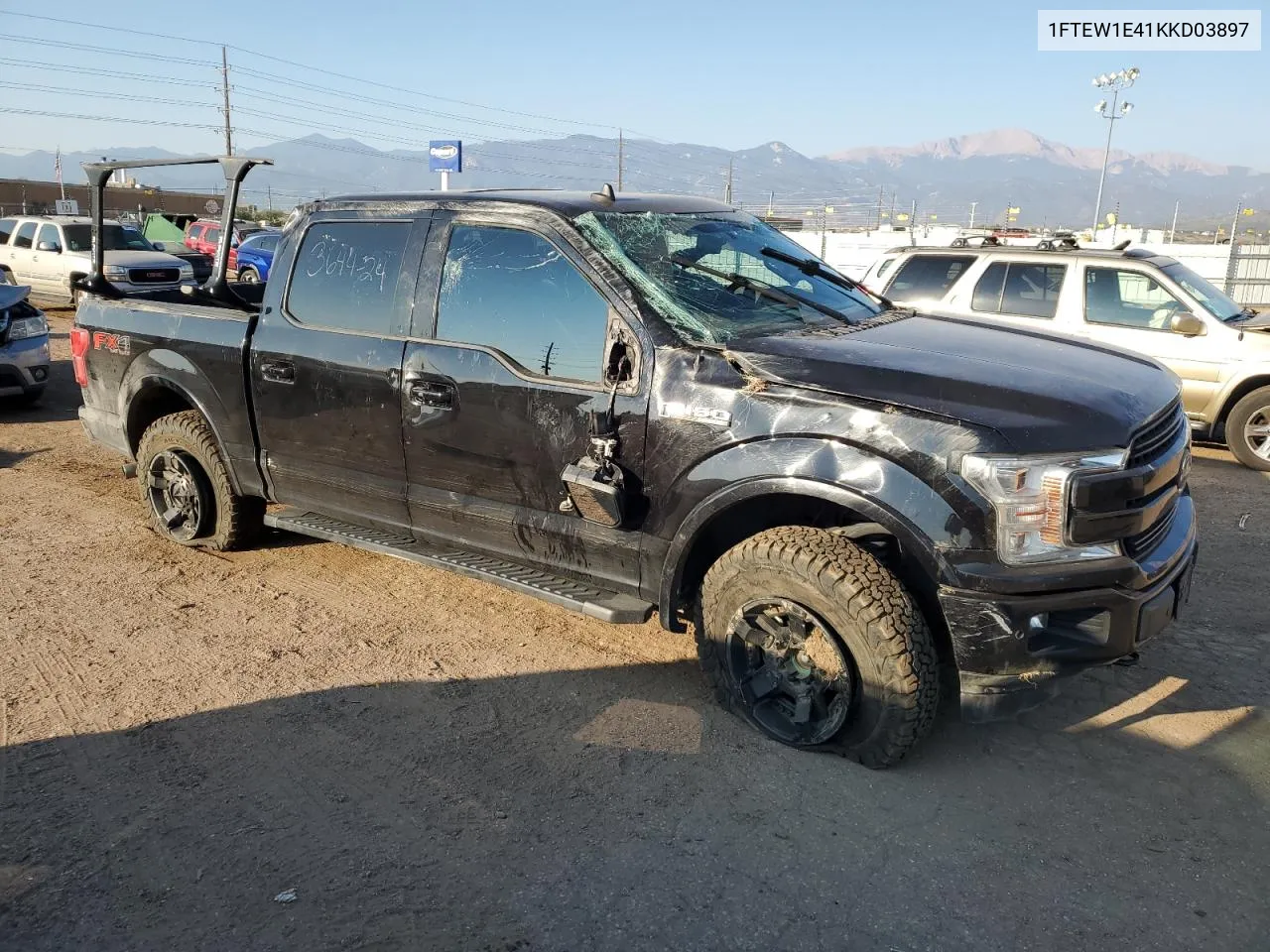 2019 Ford F150 Supercrew VIN: 1FTEW1E41KKD03897 Lot: 74752124