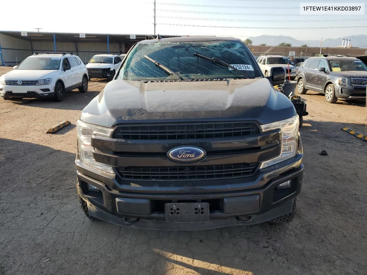 2019 Ford F150 Supercrew VIN: 1FTEW1E41KKD03897 Lot: 74752124