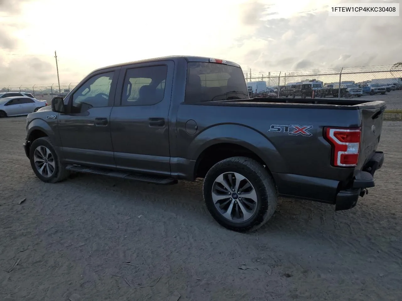 2019 Ford F150 Supercrew VIN: 1FTEW1CP4KKC30408 Lot: 74766694