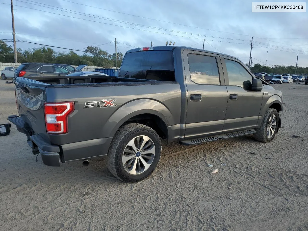 2019 Ford F150 Supercrew VIN: 1FTEW1CP4KKC30408 Lot: 74766694