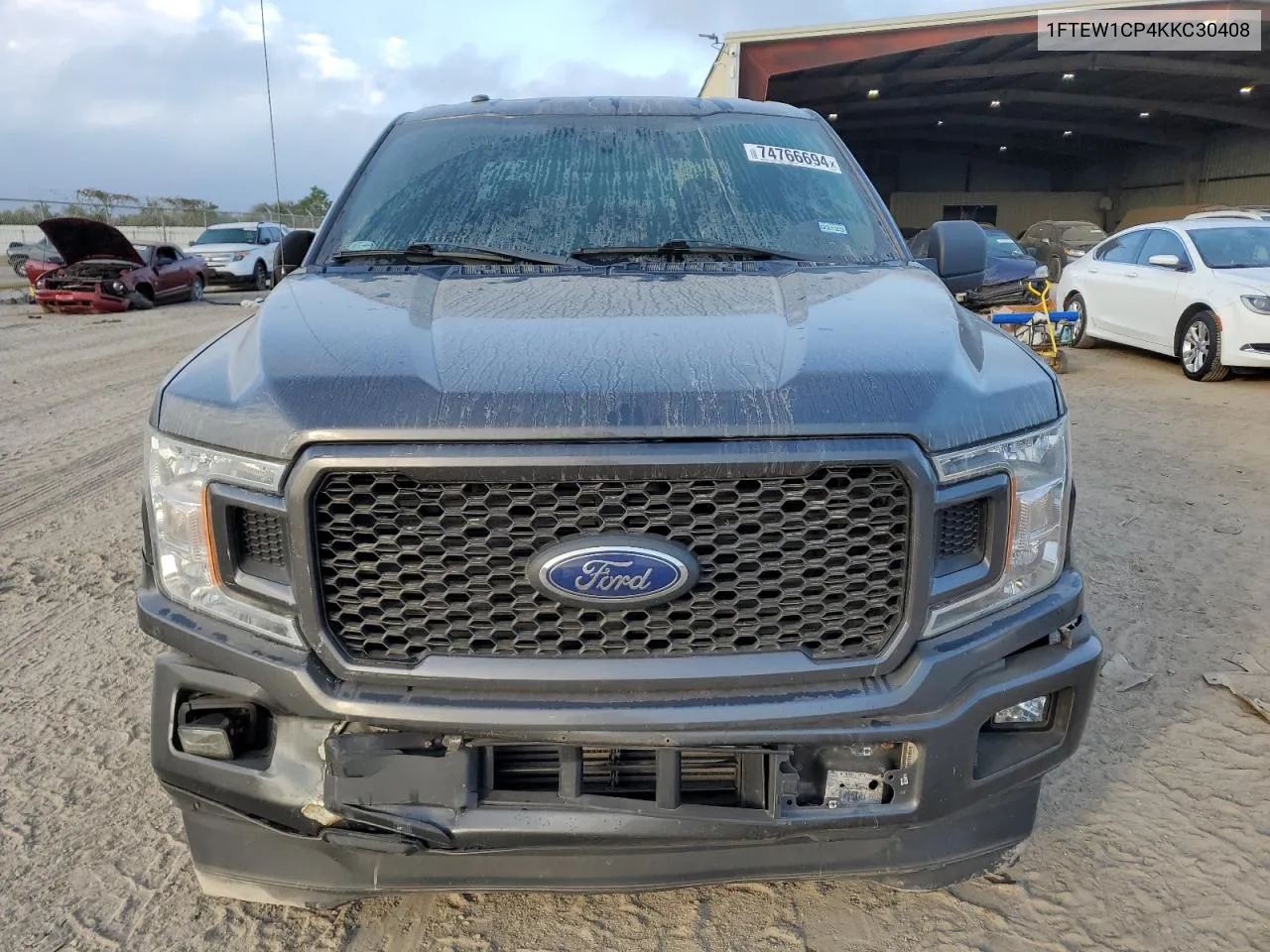 2019 Ford F150 Supercrew VIN: 1FTEW1CP4KKC30408 Lot: 74766694