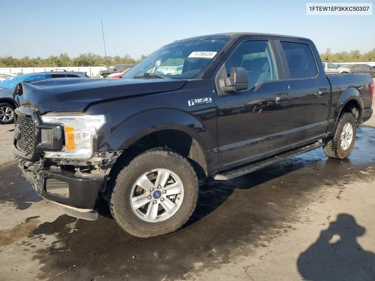 2019 Ford F150 Supercrew VIN: 1FTEW1EP3KKC50307 Lot: 74786434