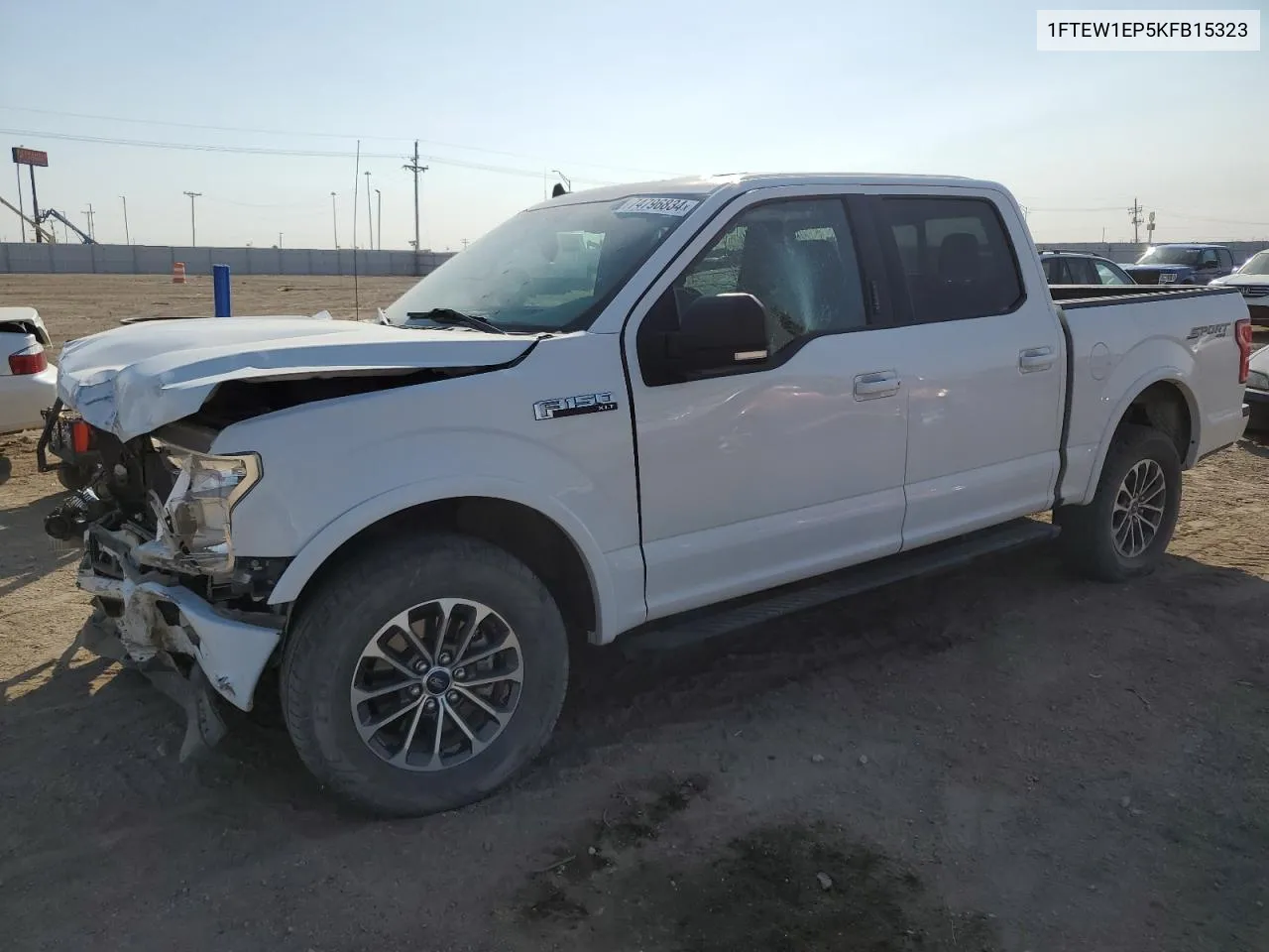 2019 Ford F150 Supercrew VIN: 1FTEW1EP5KFB15323 Lot: 74796834