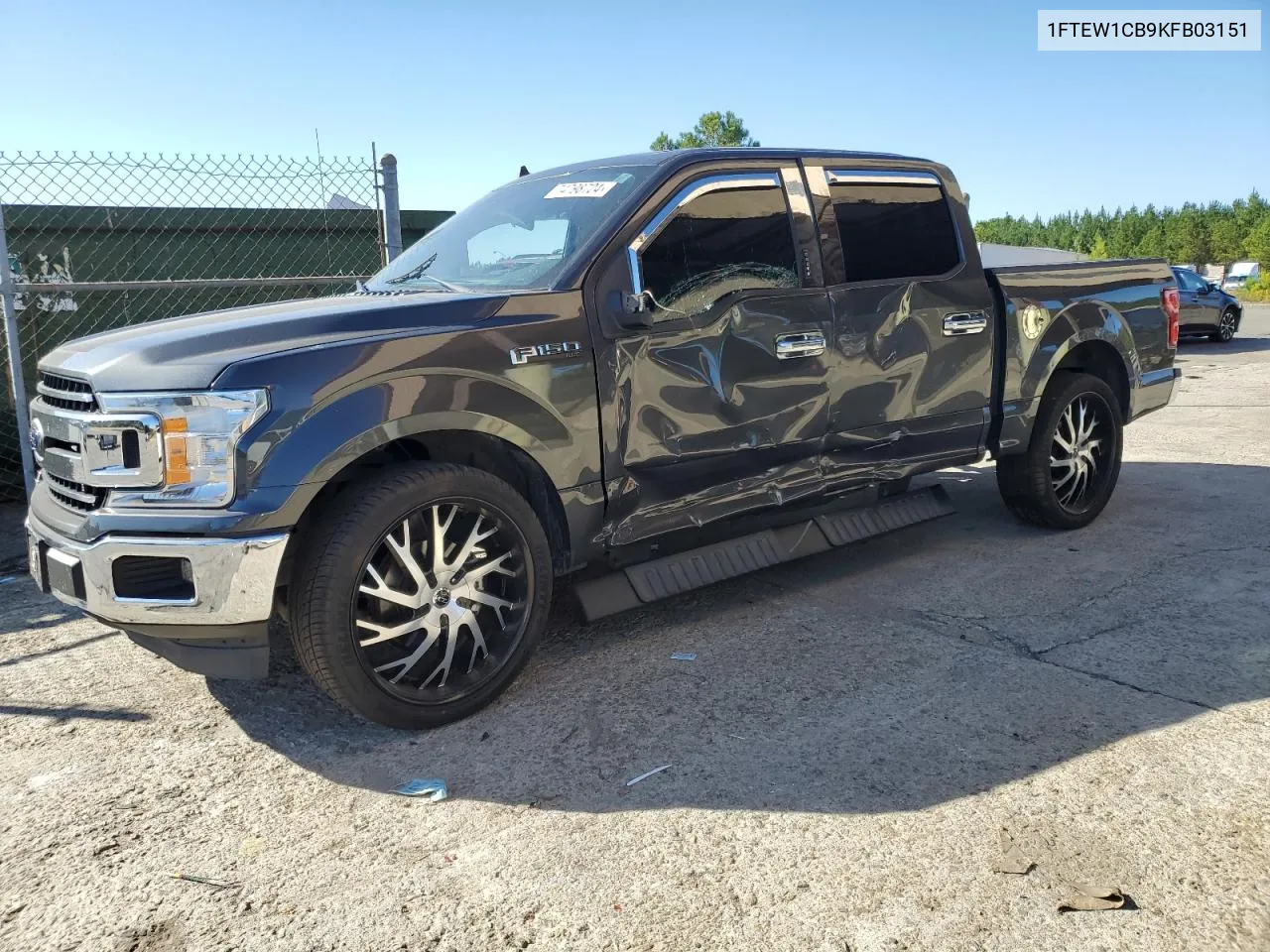 2019 Ford F150 Supercrew VIN: 1FTEW1CB9KFB03151 Lot: 74798724