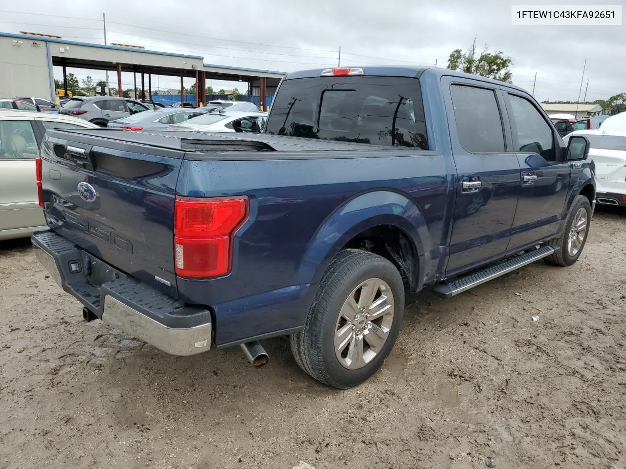 2019 Ford F150 Supercrew VIN: 1FTEW1C43KFA92651 Lot: 74818394