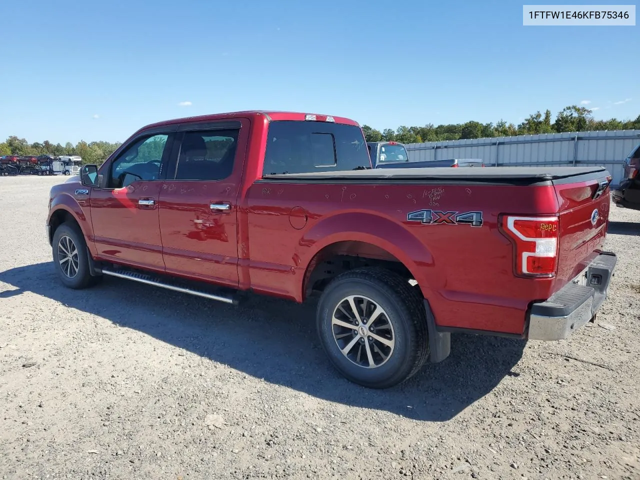 2019 Ford F150 Supercrew VIN: 1FTFW1E46KFB75346 Lot: 74853164