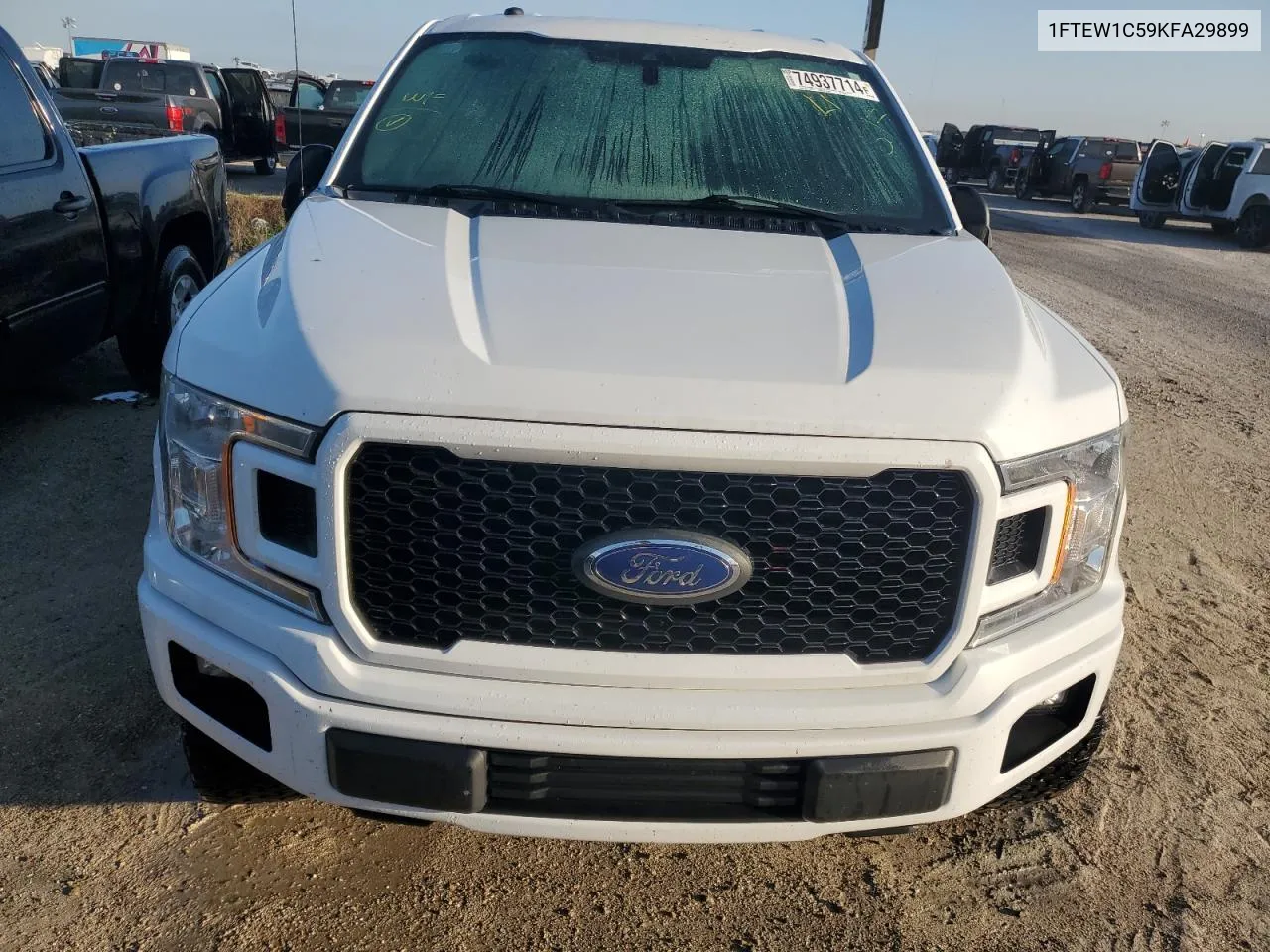 2019 Ford F150 Supercrew VIN: 1FTEW1C59KFA29899 Lot: 74937714