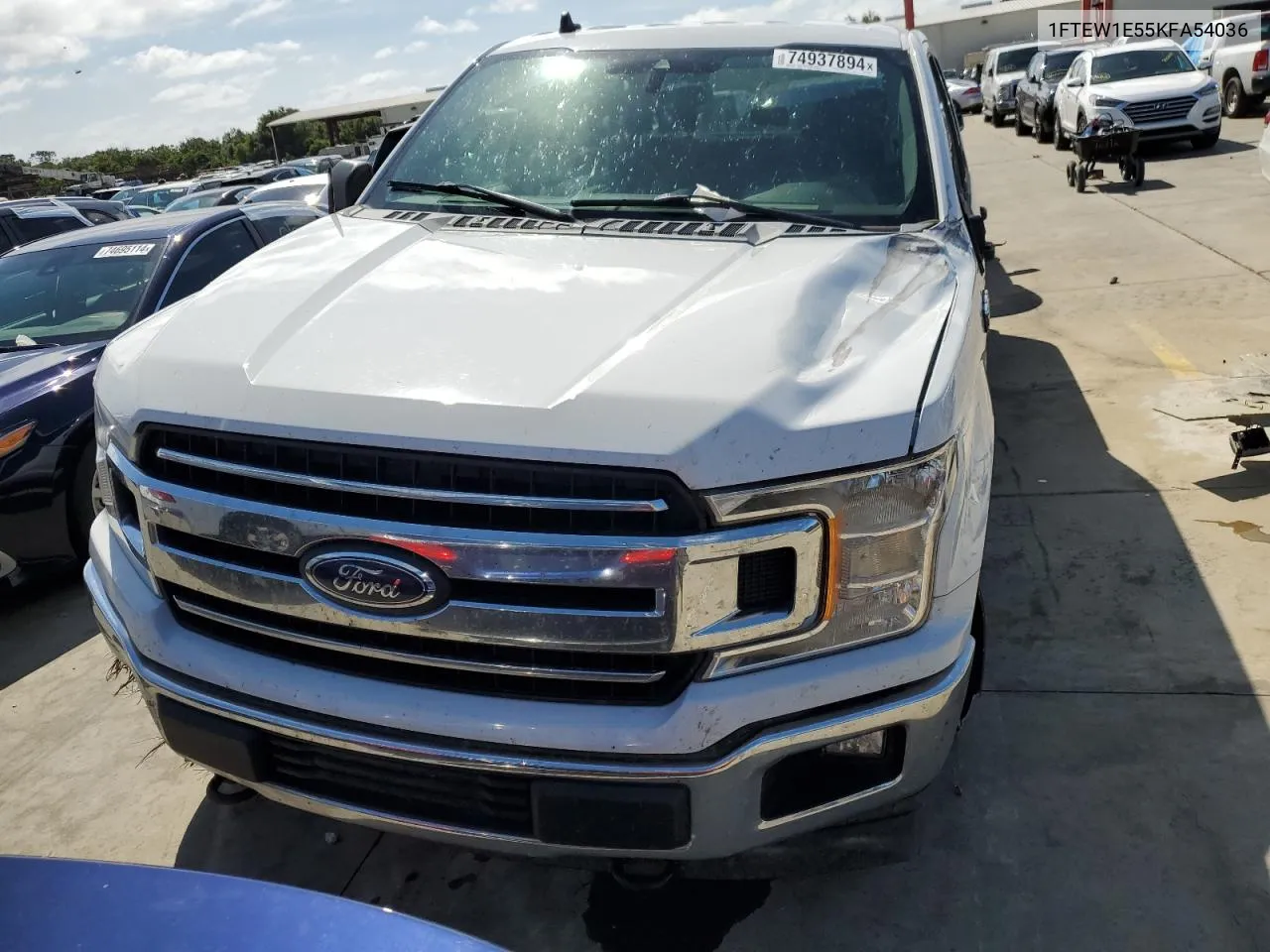 2019 Ford F150 Supercrew VIN: 1FTEW1E55KFA54036 Lot: 74937894