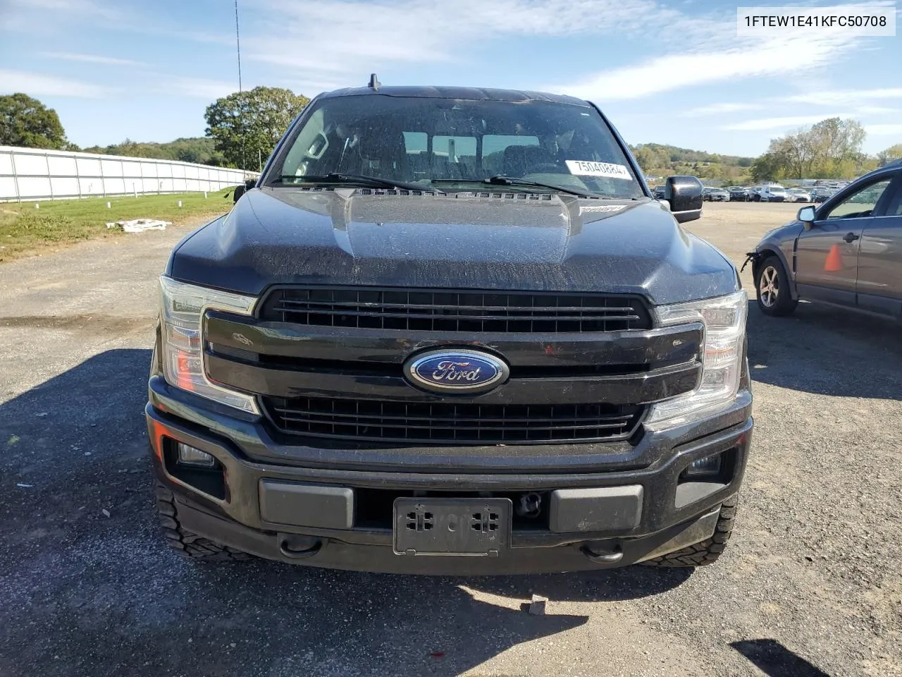 2019 Ford F150 Supercrew VIN: 1FTEW1E41KFC50708 Lot: 75040884