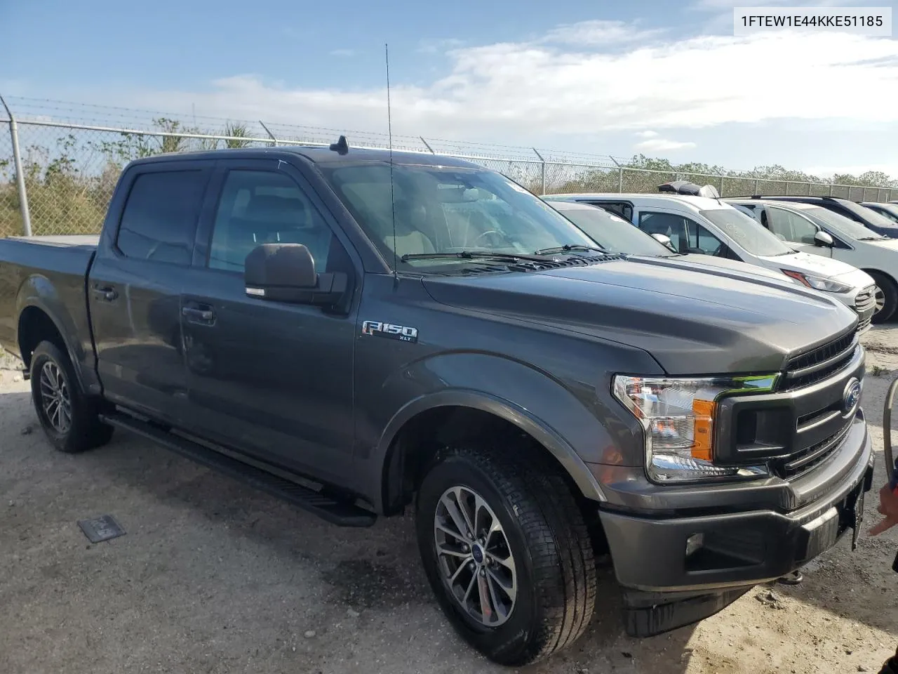 2019 Ford F150 Supercrew VIN: 1FTEW1E44KKE51185 Lot: 75042634