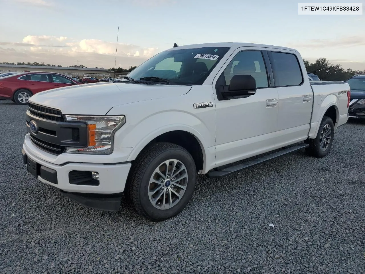 2019 Ford F150 Supercrew VIN: 1FTEW1C49KFB33428 Lot: 75076564