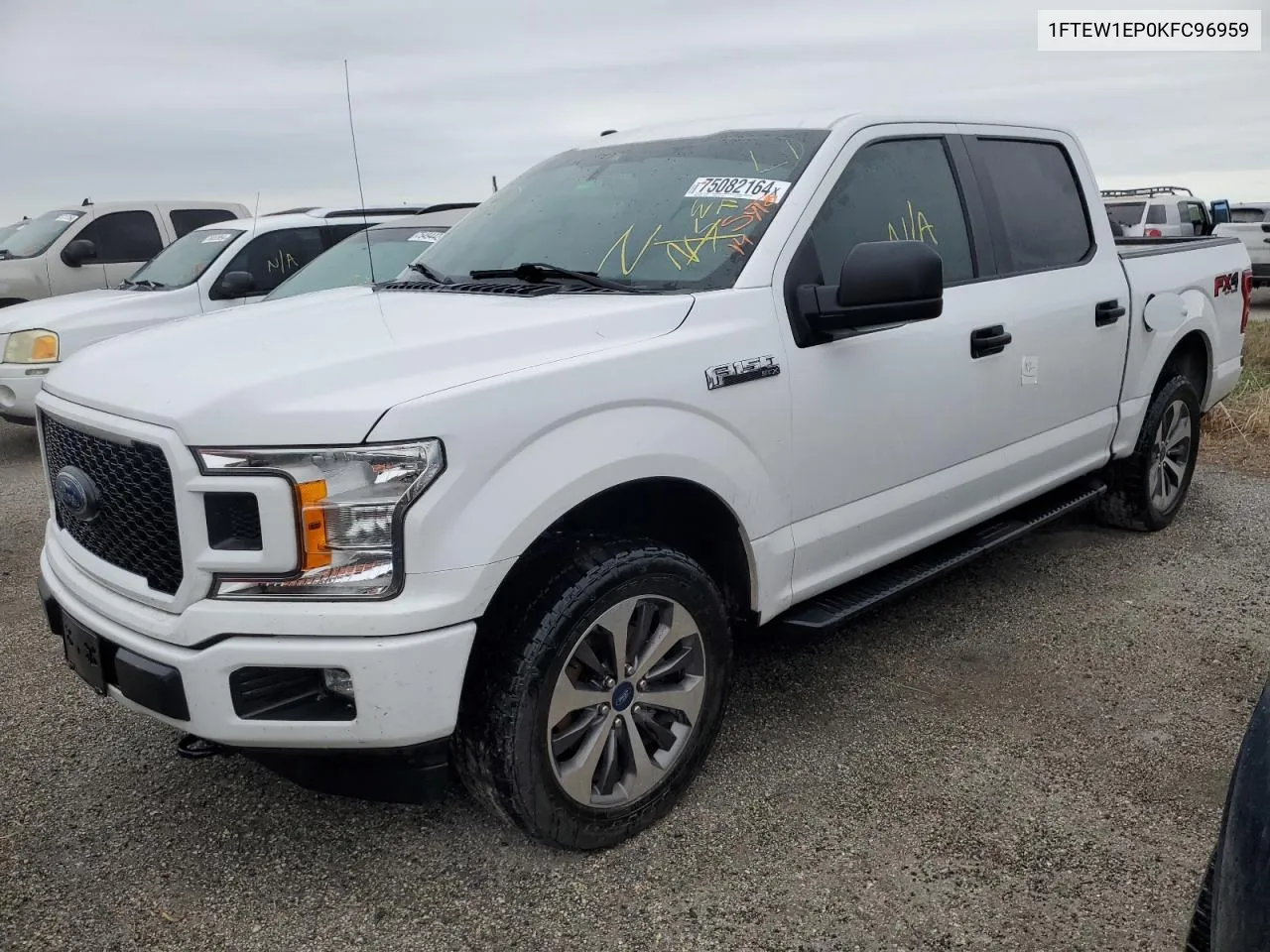 2019 Ford F150 Supercrew VIN: 1FTEW1EP0KFC96959 Lot: 75082164