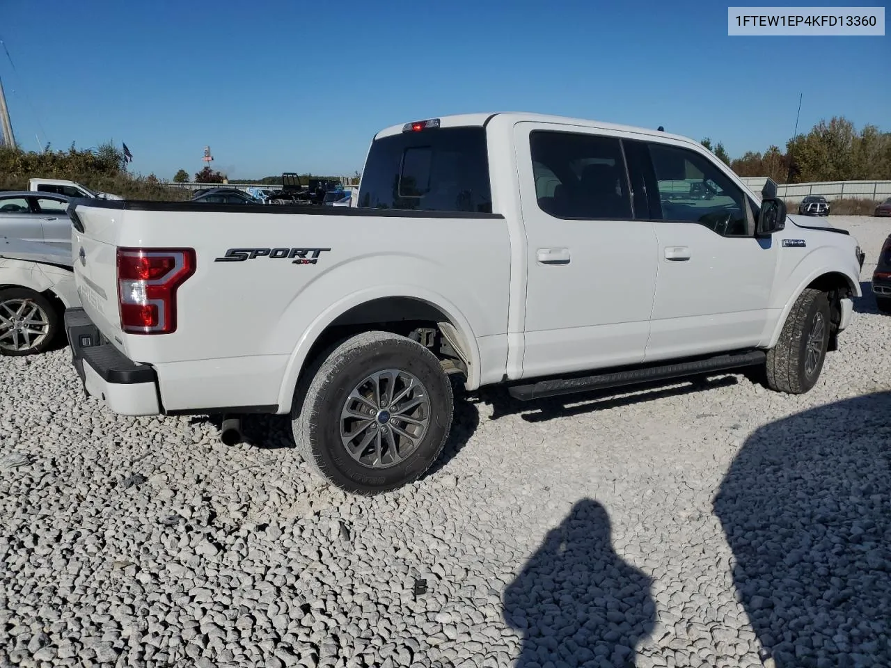 2019 Ford F150 Supercrew VIN: 1FTEW1EP4KFD13360 Lot: 75152804