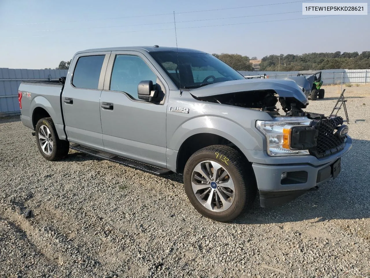 2019 Ford F150 Supercrew VIN: 1FTEW1EP5KKD28621 Lot: 75240864