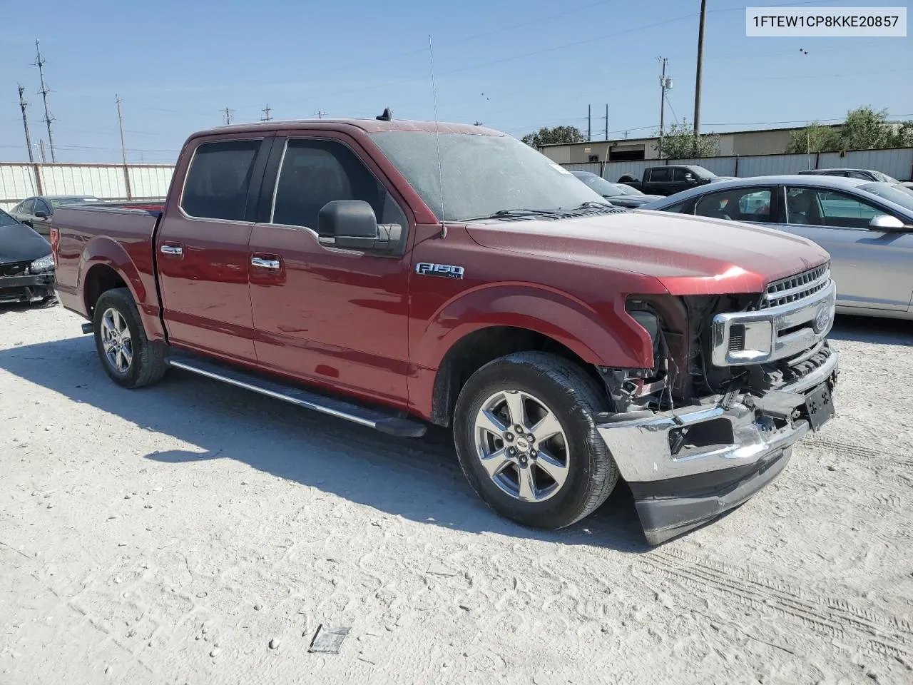 2019 Ford F150 Supercrew VIN: 1FTEW1CP8KKE20857 Lot: 75243714