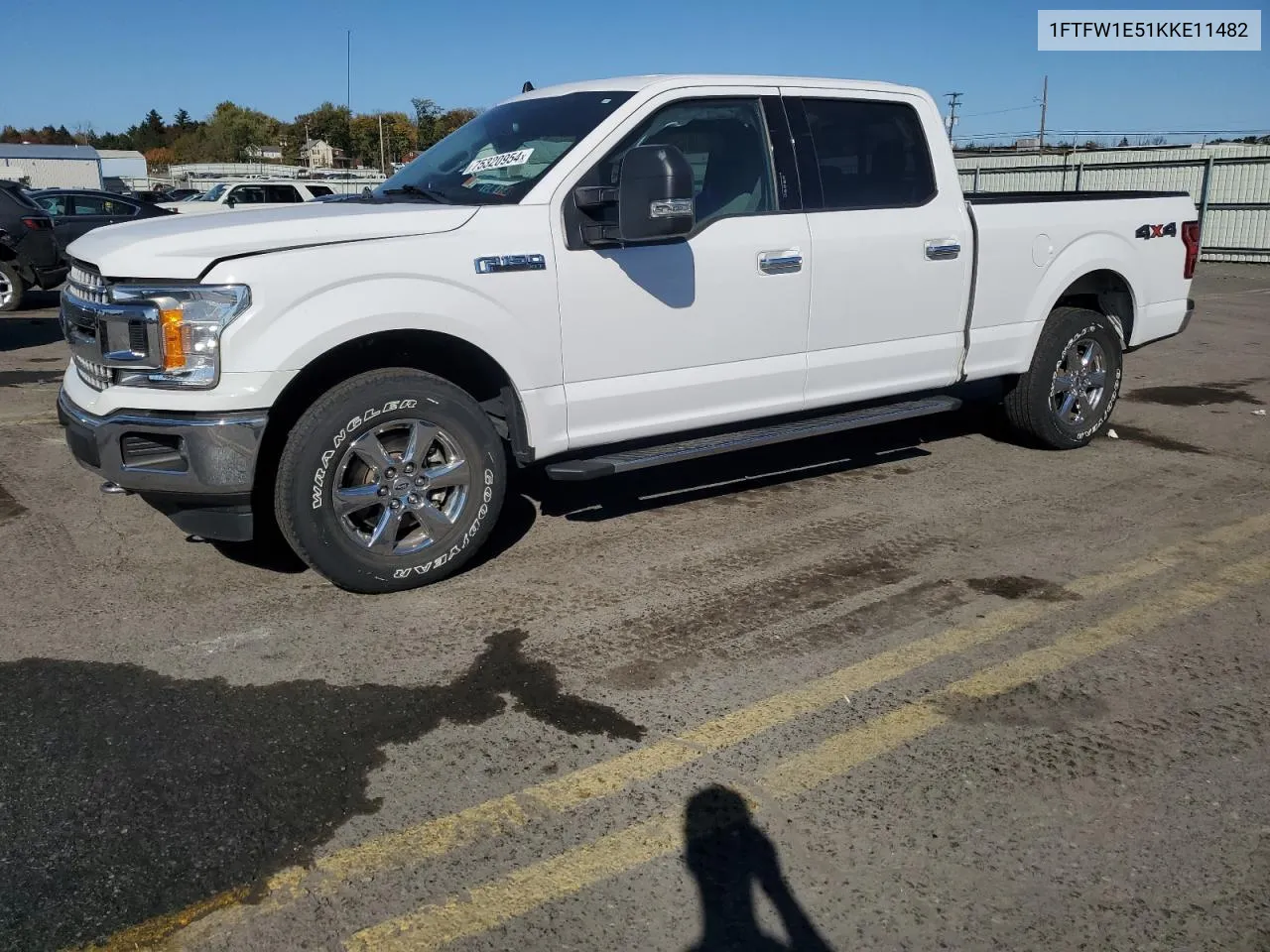 2019 Ford F150 Supercrew VIN: 1FTFW1E51KKE11482 Lot: 75320954