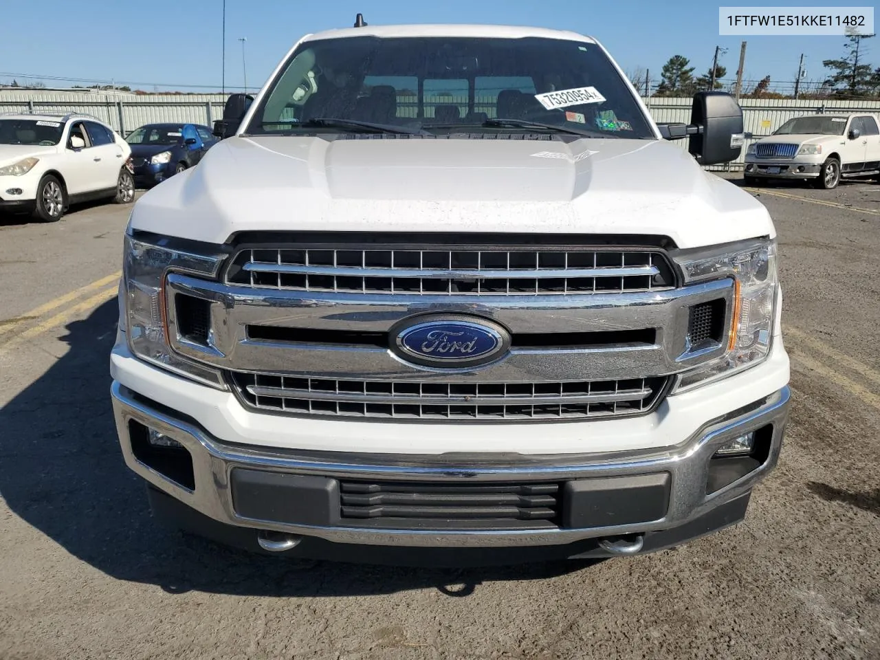 2019 Ford F150 Supercrew VIN: 1FTFW1E51KKE11482 Lot: 75320954