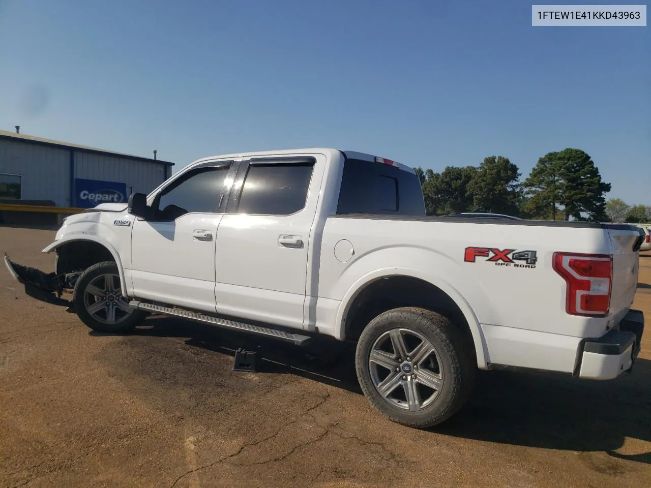 2019 Ford F150 Supercrew VIN: 1FTEW1E41KKD43963 Lot: 75454784