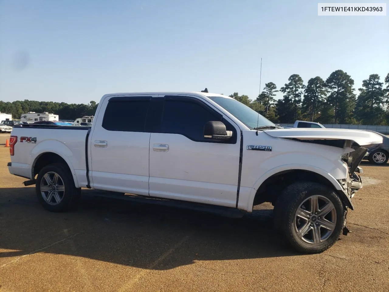 2019 Ford F150 Supercrew VIN: 1FTEW1E41KKD43963 Lot: 75454784