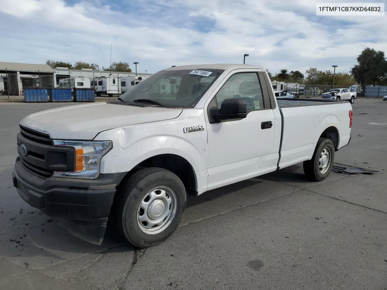 2019 Ford F150 VIN: 1FTMF1CB7KKD64832 Lot: 75471584