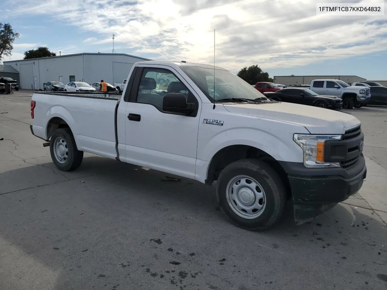 2019 Ford F150 VIN: 1FTMF1CB7KKD64832 Lot: 75471584