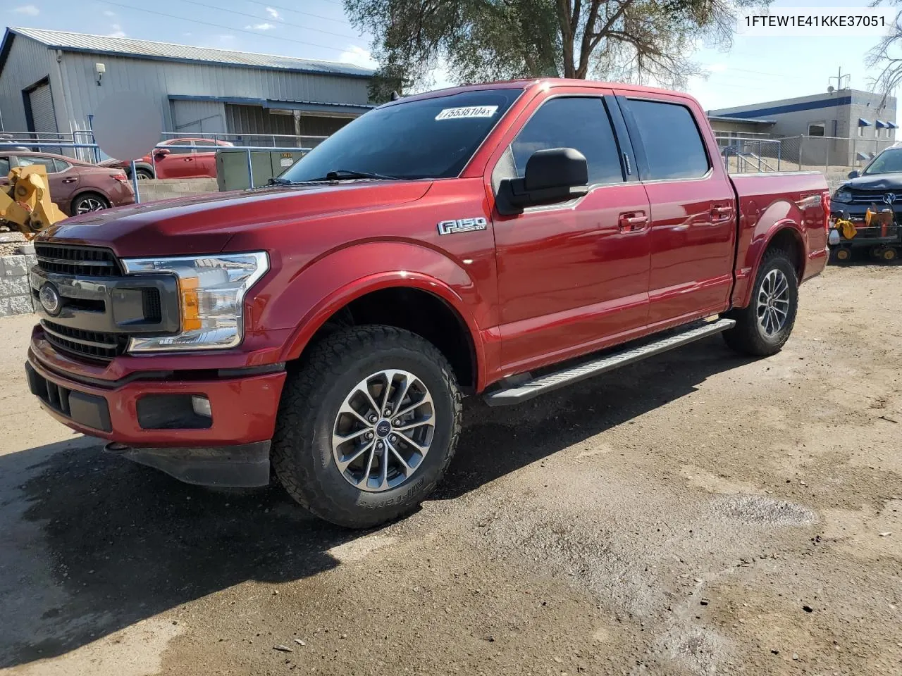 2019 Ford F150 Supercrew VIN: 1FTEW1E41KKE37051 Lot: 75538104