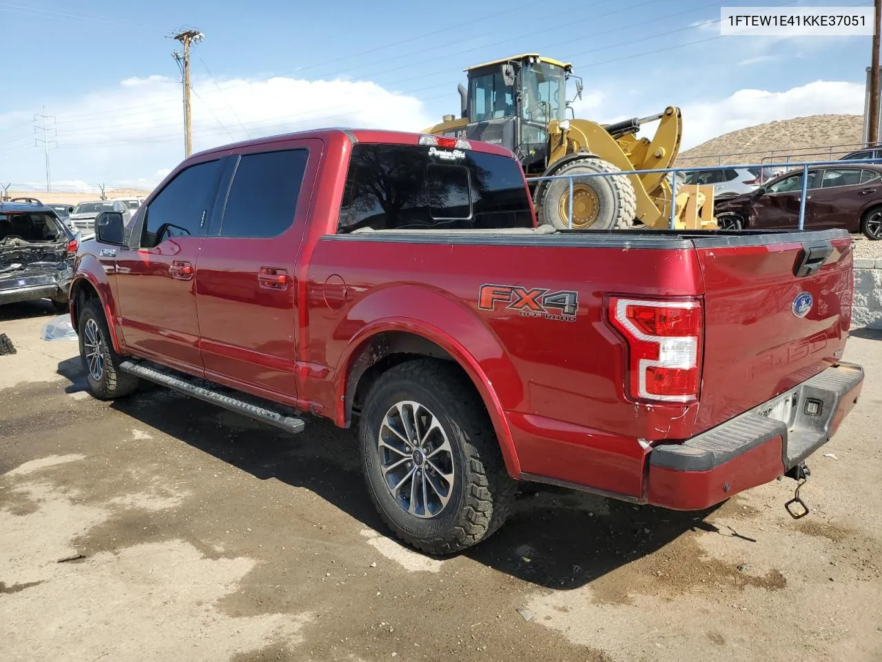 2019 Ford F150 Supercrew VIN: 1FTEW1E41KKE37051 Lot: 75538104