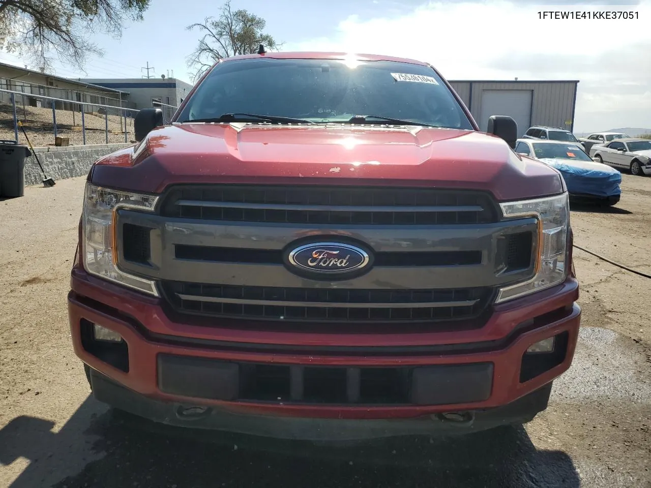 2019 Ford F150 Supercrew VIN: 1FTEW1E41KKE37051 Lot: 75538104