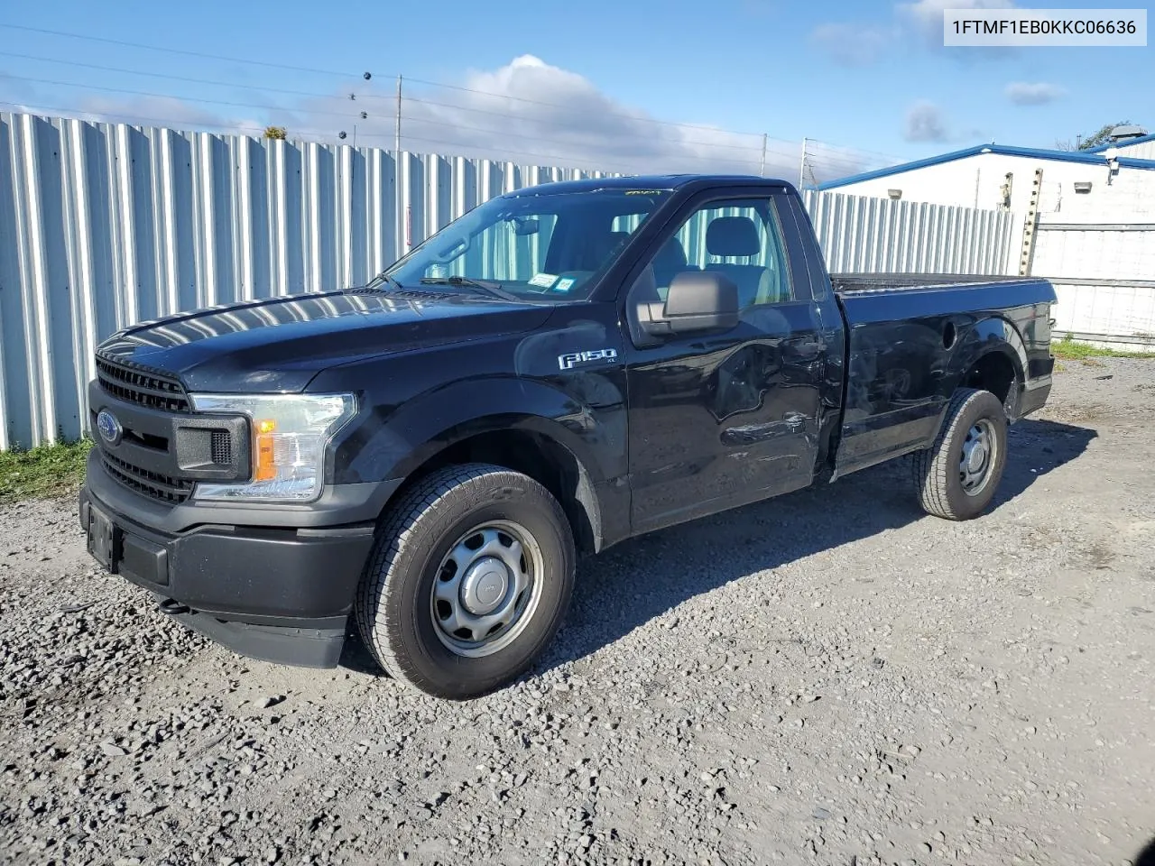 2019 Ford F150 VIN: 1FTMF1EB0KKC06636 Lot: 75625094