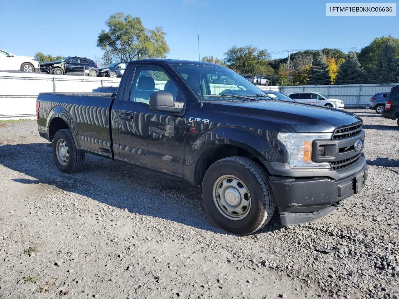 2019 Ford F150 VIN: 1FTMF1EB0KKC06636 Lot: 75625094