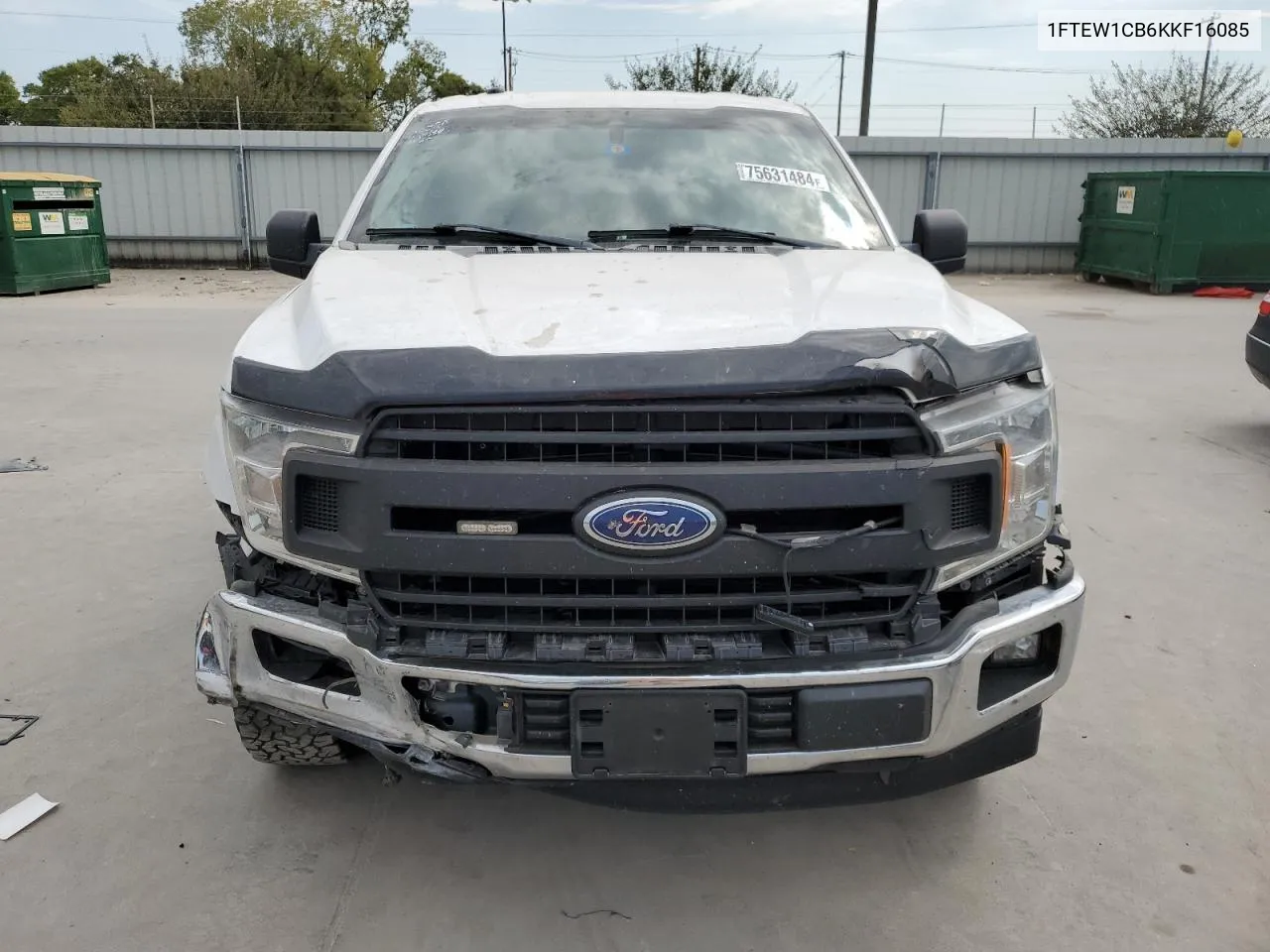 2019 Ford F150 Supercrew VIN: 1FTEW1CB6KKF16085 Lot: 75631484