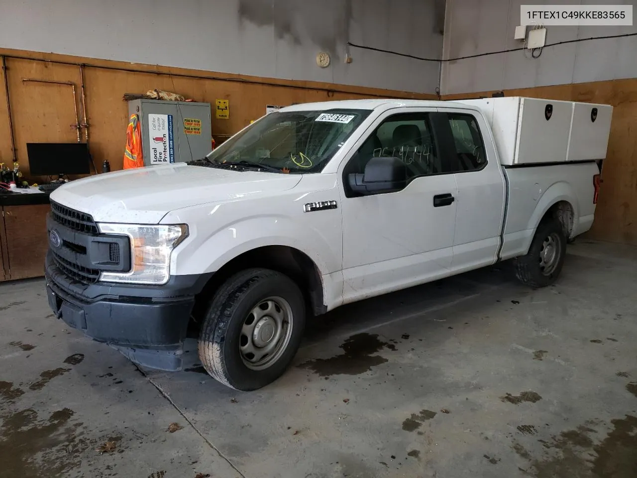 2019 Ford F150 Super Cab VIN: 1FTEX1C49KKE83565 Lot: 75646144