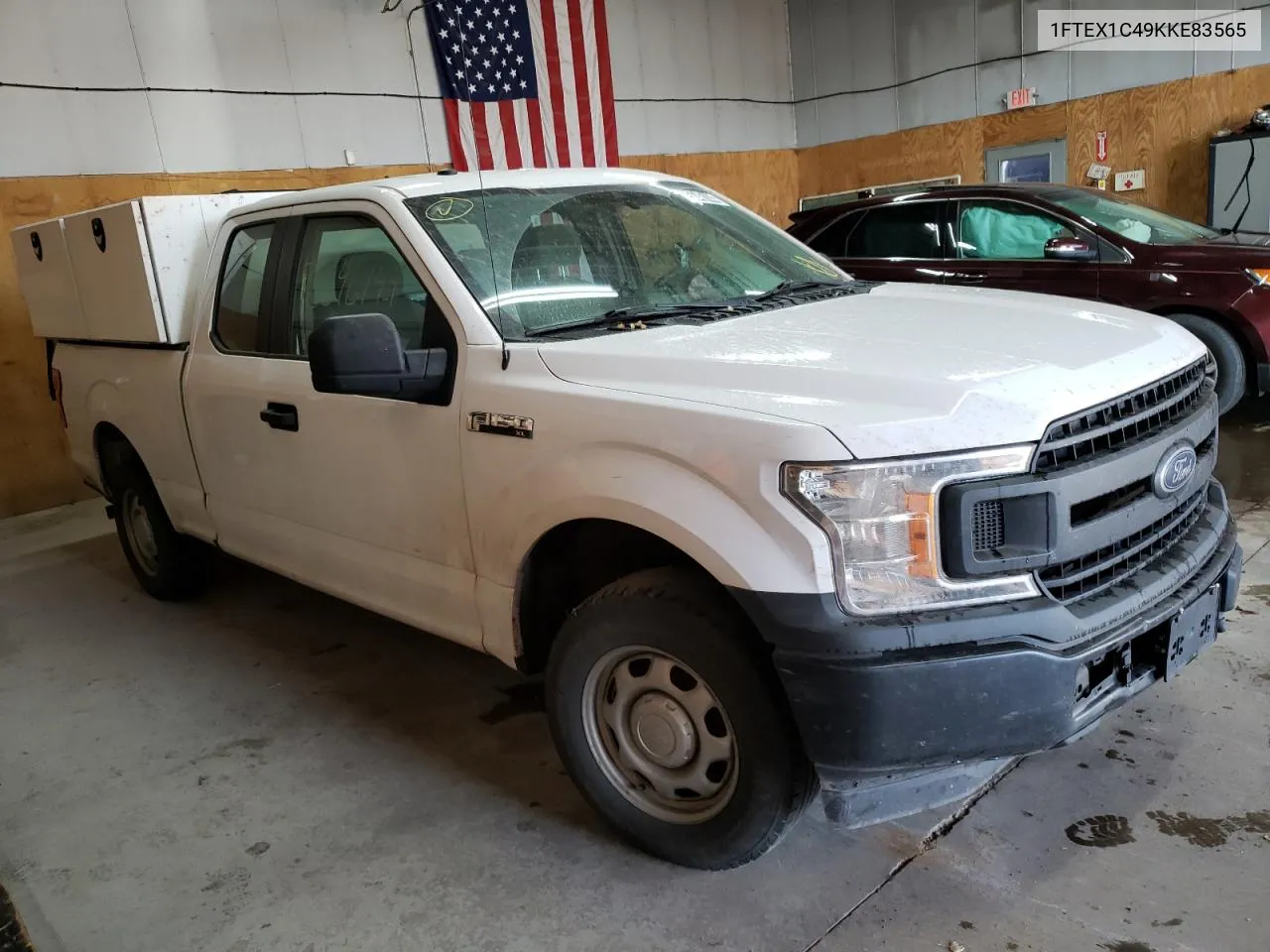 2019 Ford F150 Super Cab VIN: 1FTEX1C49KKE83565 Lot: 75646144