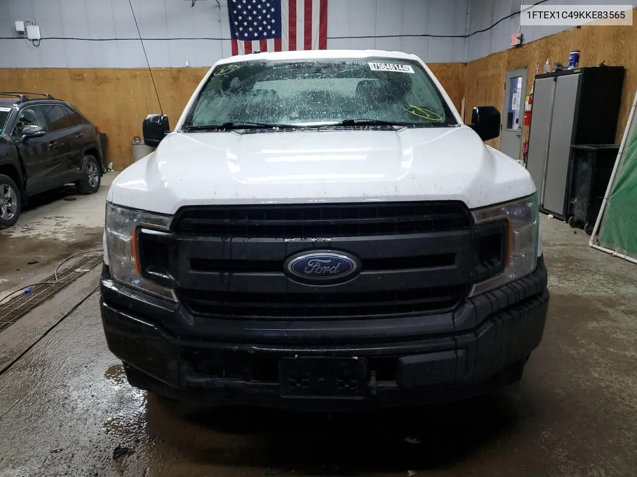 2019 Ford F150 Super Cab VIN: 1FTEX1C49KKE83565 Lot: 75646144